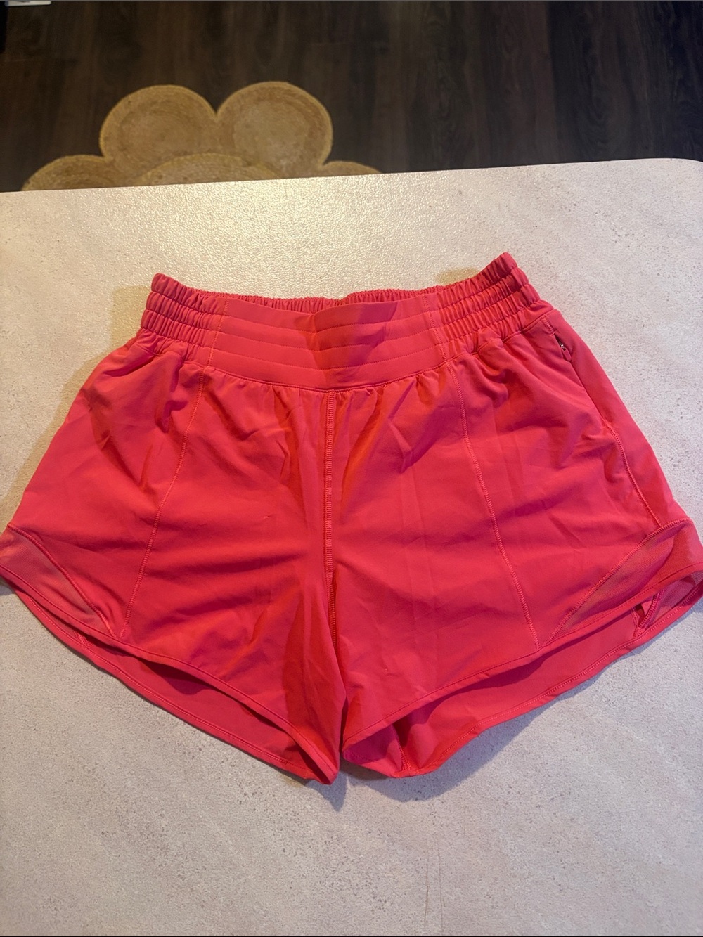 Lululemon Athletica Glaze Pink Hotty Hot high-rise lined short 4”